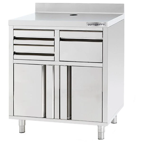 Kaffee Unterschrank 0,8m, Ohne Ablage 4 Kaffee Unterschrank 0,8m, Ohne Ablage – Bild 2